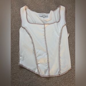 White Corset Shape Top